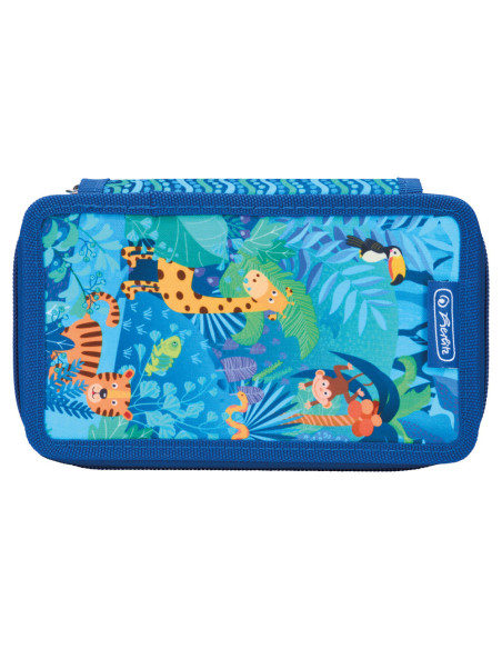 50049301,Penar echipat Herlitz, 31 piese, 3 compartimente, motiv jungle safari