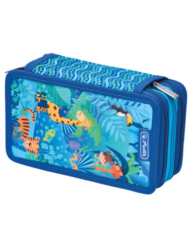 50049301,Penar echipat Herlitz, 31 piese, 3 compartimente, motiv jungle safari