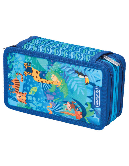 50049301,Penar echipat Herlitz, 31 piese, 3 compartimente, motiv jungle safari