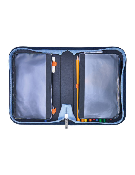 50049189,Penar echipat Herlitz, 31 piese, 2 clape, motiv cosmic techmech