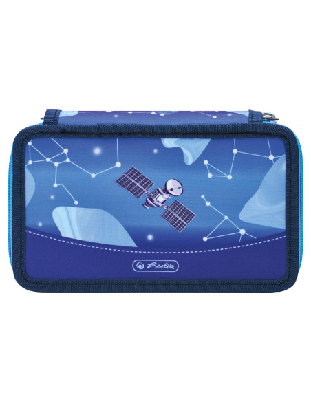 50049141,Penar echipat Herlitz, 23 piese, 2 compartimente, motiv cosmic explorer