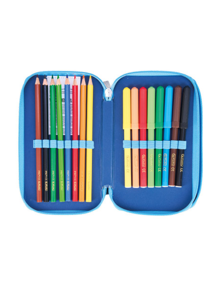 50049141,Penar echipat Herlitz, 23 piese, 2 compartimente, motiv cosmic explorer