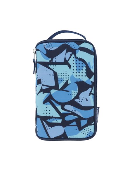 Penar tip etui 2 go Herlitz 50043576, Motiv camo blue