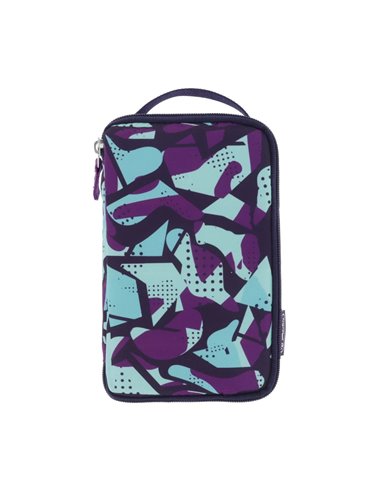 Penar tip etui 2 go Herlitz 50043545, Motiv camo purple