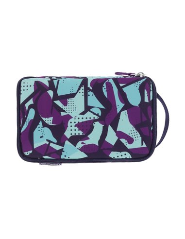 Penar tip etui 2 go Herlitz 50043545, Motiv camo purple