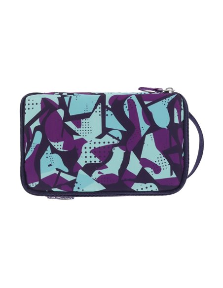 Penar tip etui 2 go Herlitz 50043545, Motiv camo purple