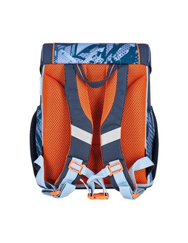 Ghiozdan echipat loop plus, motiv techmech