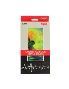Culori acril Daco CU310, 10 culori, 22 ml