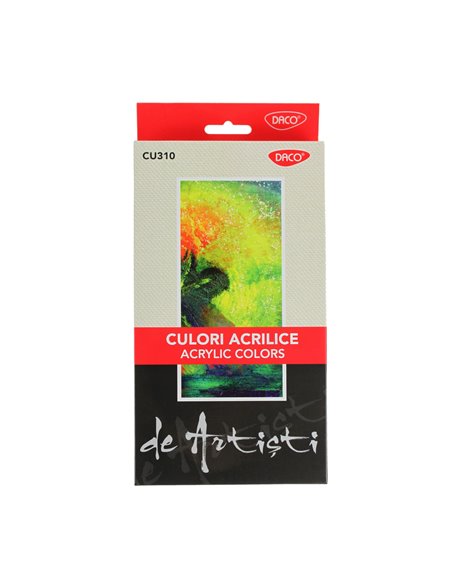 Culori acril Daco CU310, 10 culori, 22 ml