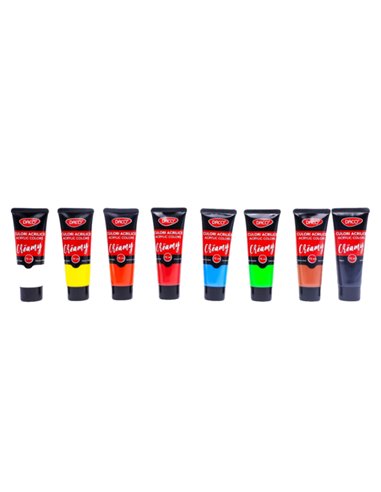 Culori Acril 8c 75ml Creamy Daco Cu3875 Culori Acril 8c 75ml Creamy Daco Cu3875