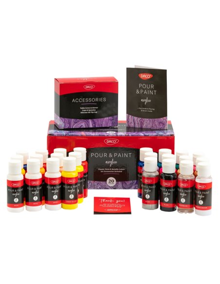 Culori Acril 20c 60ml Pouring Daco Cu324 Culori Acril 20c 60ml Pouring Daco Cu324
