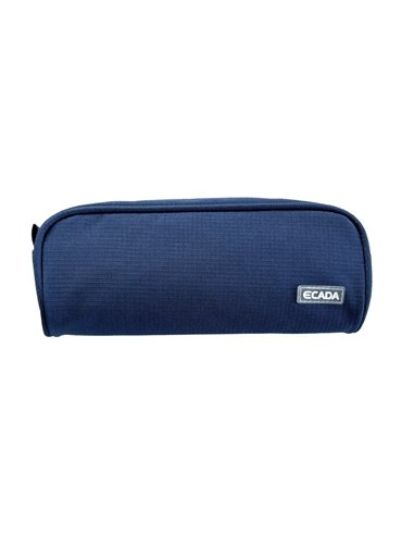 Penar etui tip borseta Ecada 78033A, 1 fermoar, Albastru