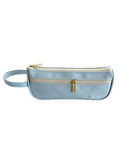 Penar etui tip borseta Ecada 786031A, 1 fermoar, Albastru