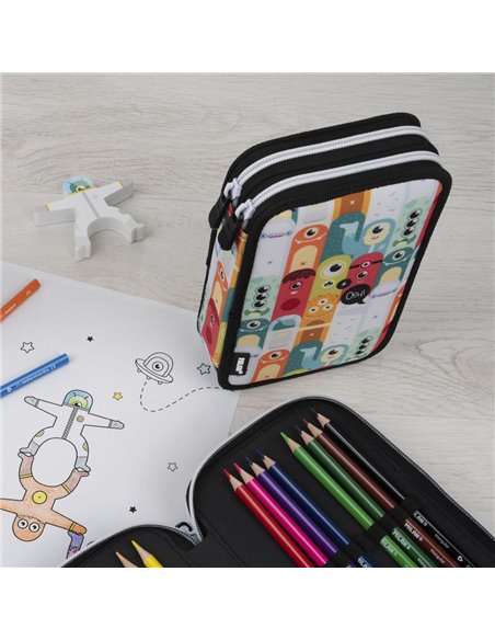 Penar echipat Milan 081264ALN, 2 fermoare, motiv Aliens 2