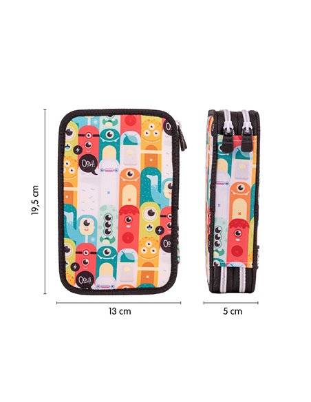 Penar echipat Milan 081264ALN, 2 fermoare, motiv Aliens 2