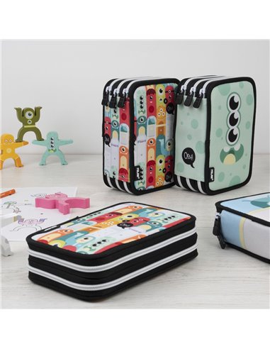 Penar echipat Milan 081264ALN, 2 fermoare, motiv Aliens 2