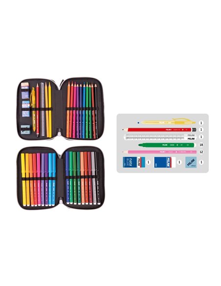 Penar echipat Milan 081264ALNB, 2 fermoare, motiv Aliens