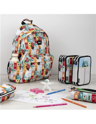 Penar echipat Milan 081264ALNB, 2 fermoare, motiv Aliens