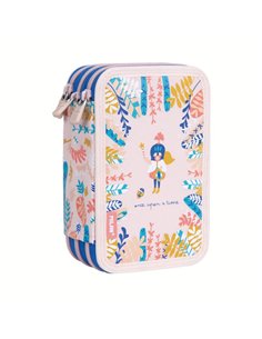 Penar echipat Milan 081364STM, 3 fermoare, motiv Story Time