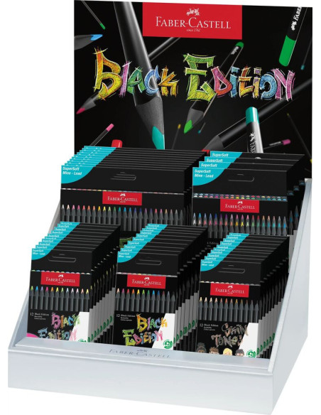 FC116496,Display concept creioane colorate FABER-CASTELL FC116496 Black Edition 2025