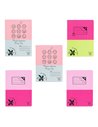 Set 5 x Caiet Pigna A5, 48 de file, Velin Basic, Fete