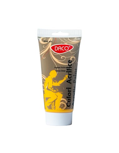 Culori Acril Daco CU3200GI, 200 ml, Galben Inchis 