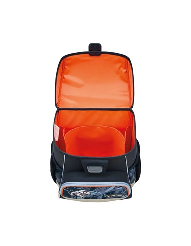 Ghiozdan neechipat loop, motiv techmech