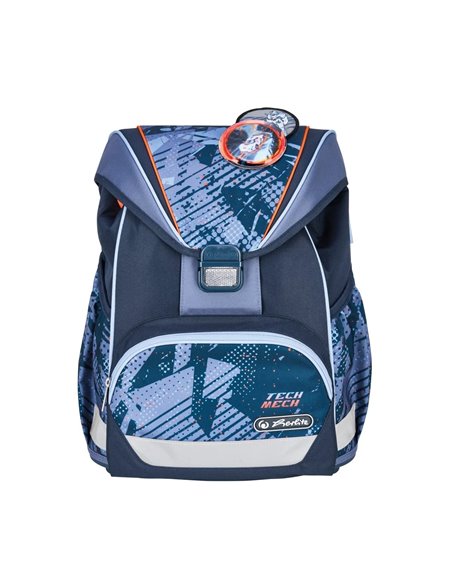 Ghiozdan neechipat ultralight, motiv techmech