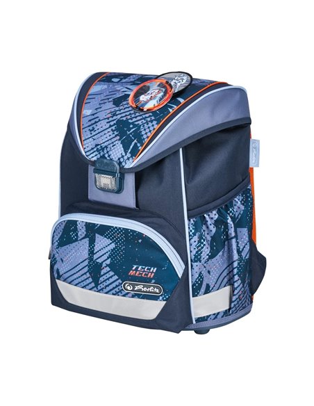 Ghiozdan neechipat ultralight, motiv techmech