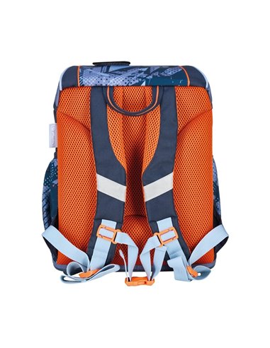 Ghiozdan neechipat ultralight, motiv techmech