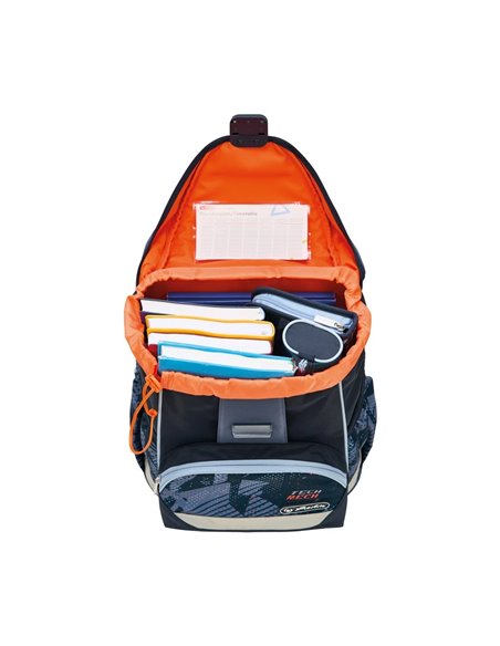 Ghiozdan neechipat ultralight, motiv techmech