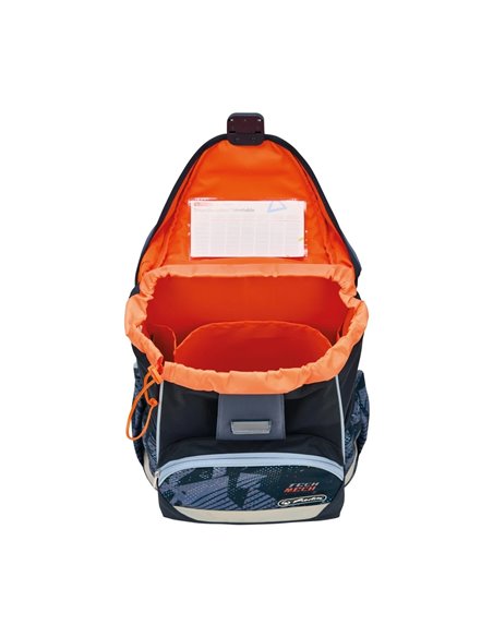 Ghiozdan neechipat ultralight, motiv techmech