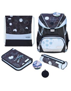 Ghiozdan echipat ultralight xl plus, motiv cyber soccer