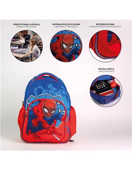 Ghiozdan scoala CERDA G673, 32 x 42 x 20 cm, Motiv Spiderman
