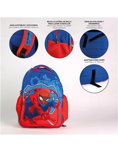 Ghiozdan scoala CERDA G673, 32 x 42 x 20 cm, Motiv Spiderman