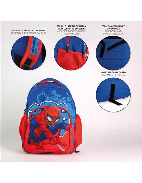 Ghiozdan scoala CERDA G673, 32 x 42 x 20 cm, Motiv Spiderman