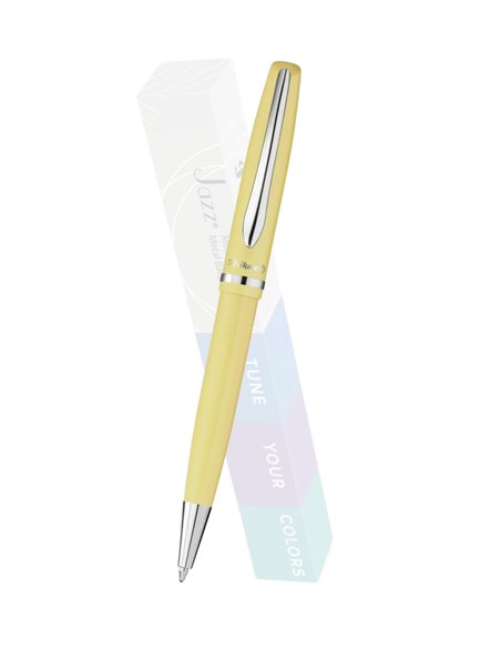 Pix metal Jazz Pastel Pelikan 812672, mina albastra, in cutie carton, Galben