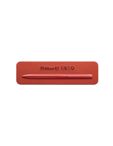 Pix Ineo Elements Pelikan 822497, in cutie metalica pentru cadou, Fiery red