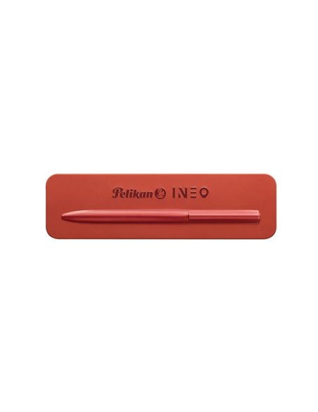 Pix Ineo Elements Pelikan 822497, in cutie metalica pentru cadou, Fiery red