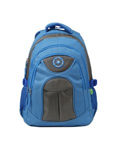 Ghiozdan scoala Ecada 61125, 46 cm, Albastru/Gri