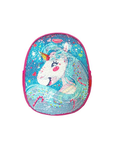 Ghiozdan gradinita Daco GH226, 31 cm, Motiv unicorn Ghiozdan gradinita Daco GH226, 31 cm, Motiv unicorn