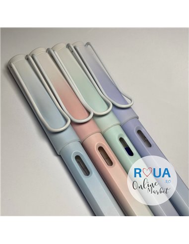 Stilou cu cerneala termosensibila si penita ascunsa + Rezerve, Pastel, Roz