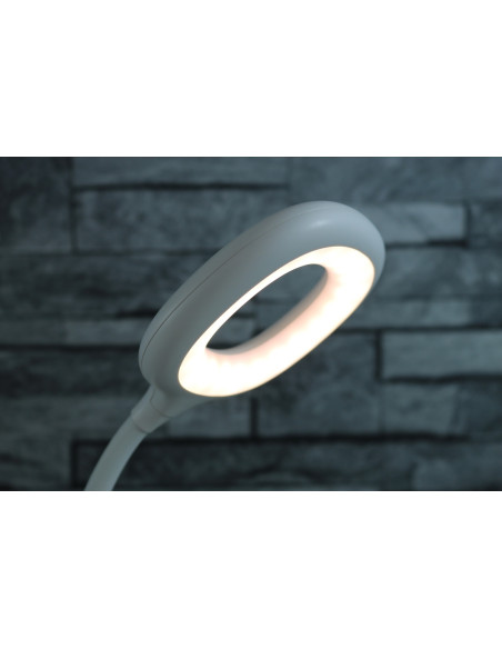 400132274,Lampa unilux led galy 1800 portabila pentru birou, design minimalist si compact, Alba