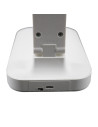 400188497,Lampa unilux led kapa portabila pentru birou, design modern si practic, baterie incorporata, cablu usb inclus, Alba
