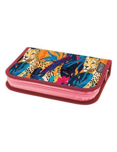 400198287,Penar echipat Herlitz cu 1 clapa, 26 piese, 13.5 x 19.5 x 3.5 cm, motiv Jungle