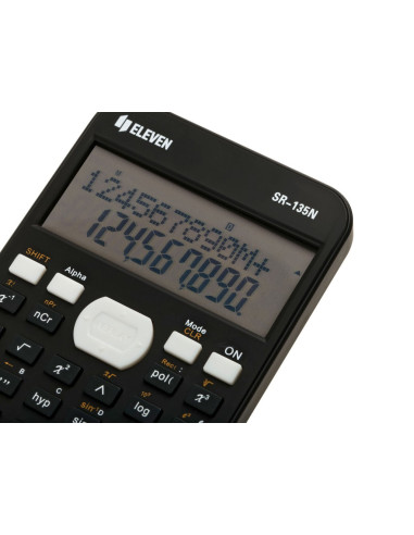 SD-CAL243,Calculator științific Eleven SR-135N, 12 digiți, 75.5 x 148 x 13 mm, Negru SD-CAL243,Calculator științific Eleven SR-135N, 12 digiți, 75.5 x 148 x 13 mm, Negru