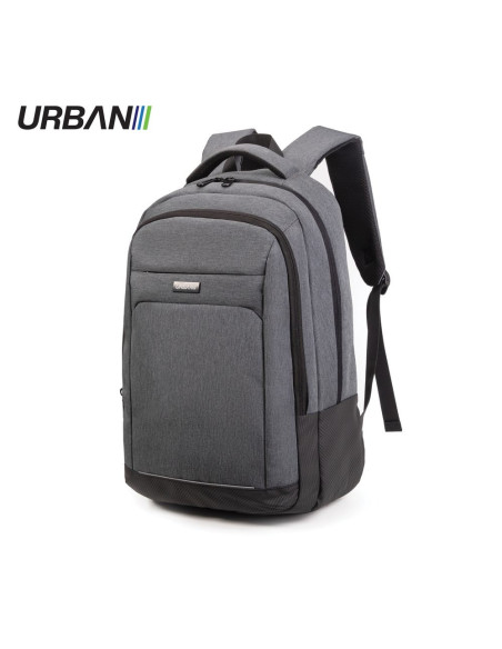 OF658,Ghiozdan URBAN GRAY OFFISHOP cu compartiment laptop, 32 x 19 x 47 cm, Gri