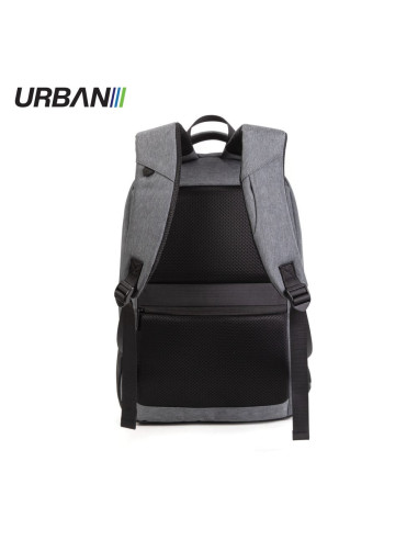 OF658,Ghiozdan URBAN GRAY OFFISHOP cu compartiment laptop, 32 x 19 x 47 cm, Gri