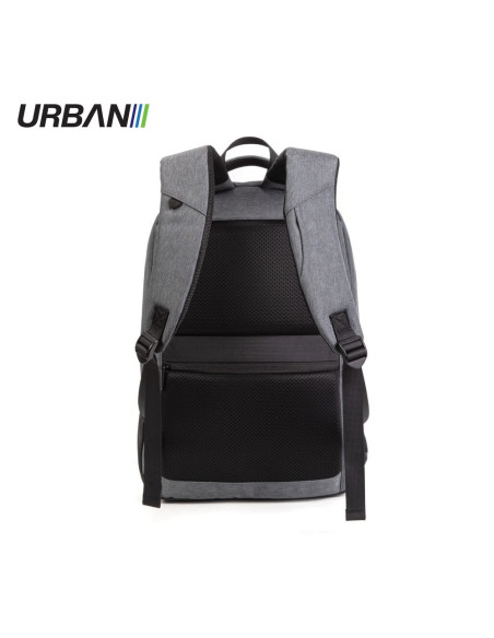OF658,Ghiozdan URBAN GRAY OFFISHOP cu compartiment laptop, 32 x 19 x 47 cm, Gri