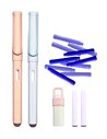 Set 2 stilouri cu cerneala termosensibila 217 + Rezerve, Pastel, Roz/Bleu